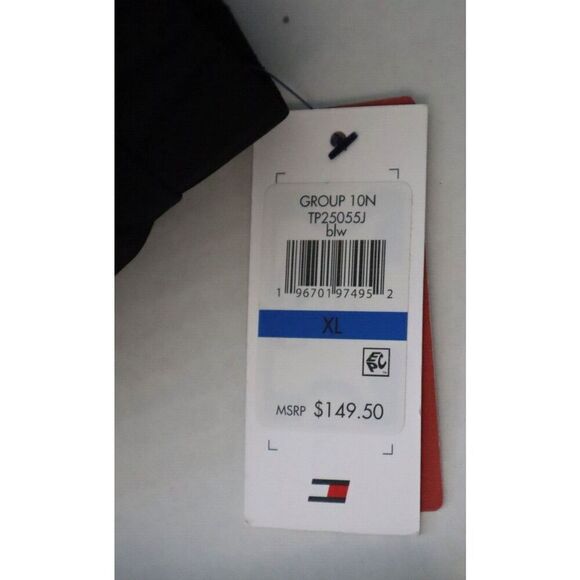 Tommy Hilfiger Sport Women Sz XL Black/White Full Zip Cropped Fleece Jacket - Picture 7 of 8